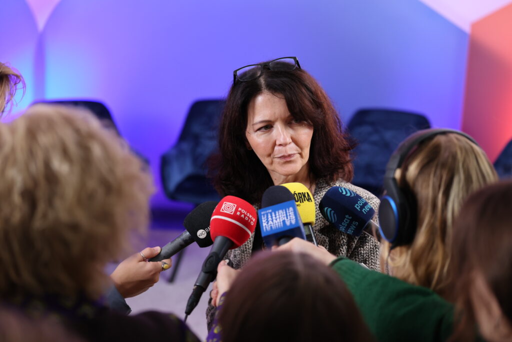 Tydzień Noblowski 2025. 6.10.2025. Prof. Agnieszka Kobielak. Fot. Krystian Szczęsny.