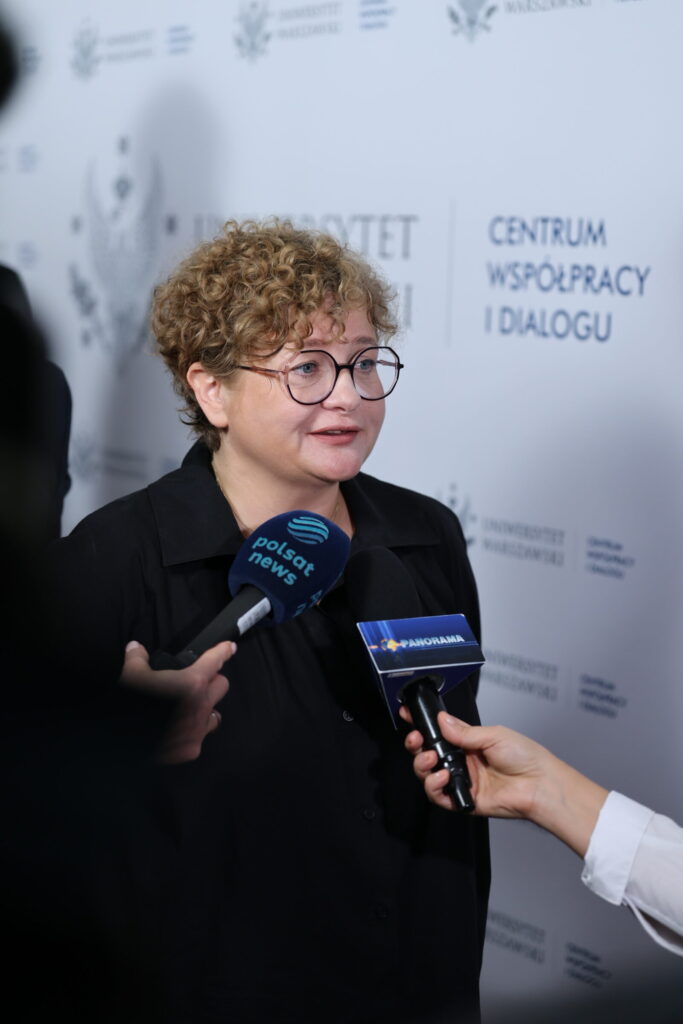 Tydzień Noblowski 2025. 6.10.2025. Prof. Edyta Brzóska-Wójtowicz. Fot. Krystian Szczęsny.