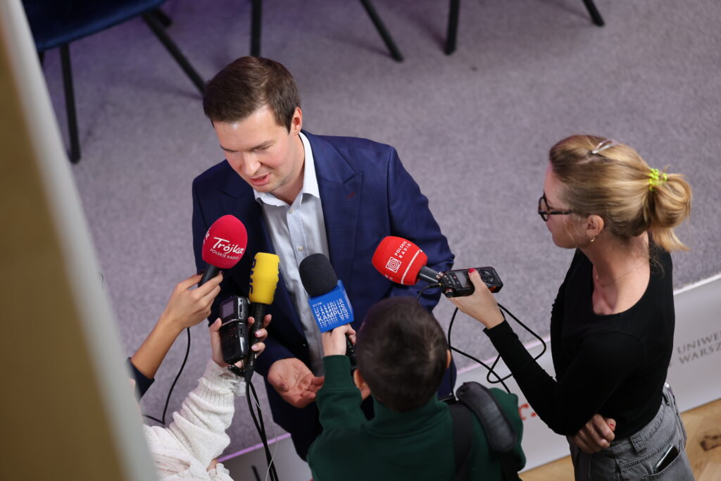 Tydzień Noblowski 2025. 8.10.2025. Prof. Lewandowski. Fot. Krystian Szczęsny.