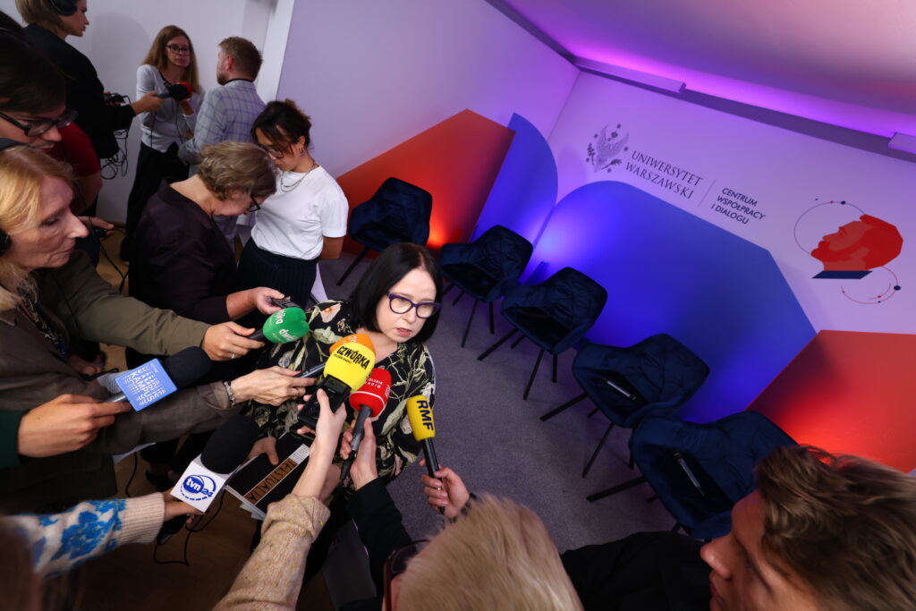 Tydzień Noblowski 2025. 9.10.2025. Prof. Nalewajk-Turecka. Fot. Krystian Szczęsny