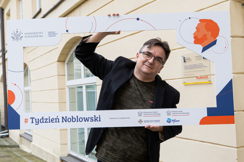 Tydzień Noblowski 2025. 7.10.2025. Dr Łach. Fot. Krystian Szczęsny.