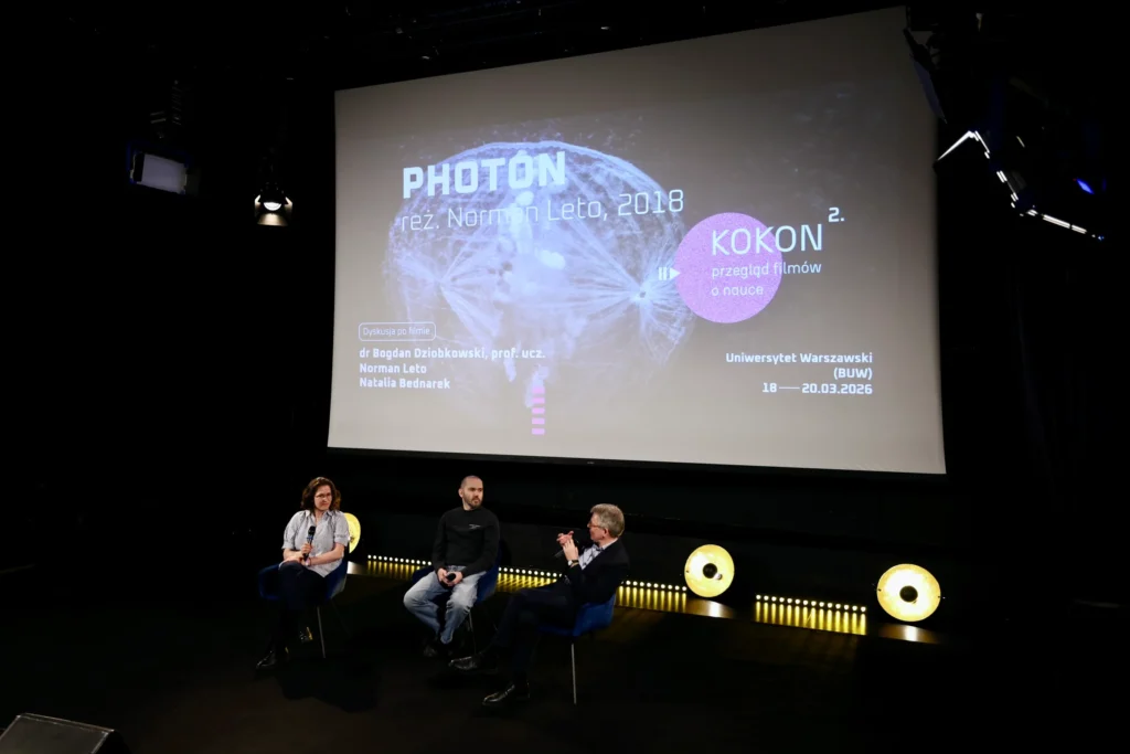 Dyskusja po seansie „Jesteś wszechświatem”. Fot. CWiD UW